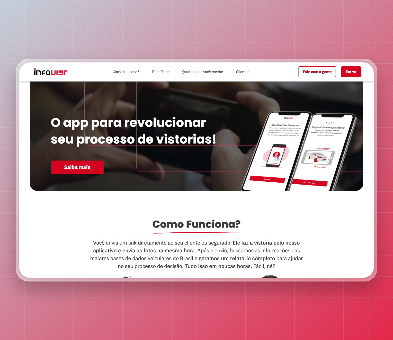 Interface do projeto Infocar